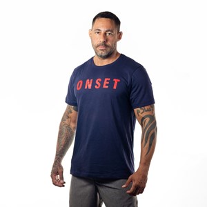 Camisa Onset Fitness Cross - Navy/Red