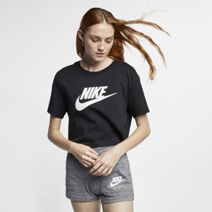 Camiseta Cropped Nike Sportswear Essentials - Black