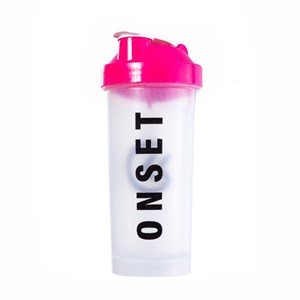 Coqueteleira Shaker Onset Fitness - Crystal/Pink