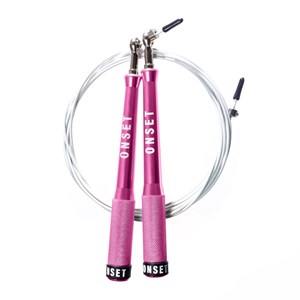 Corda de Pular Speed Rope Onset Fitness 3.0 Extreme - Barely Rose/White