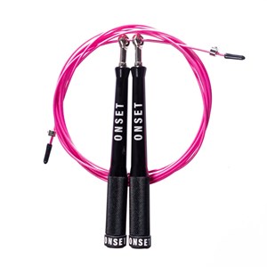 Corda de Pular Speed Rope Onset Fitness 3.0 Extreme - Black/Pink