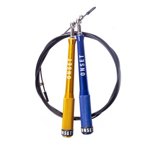Corda de Pular Speed Rope Onset Fitness 3.0 Extreme Multicolor - Blue/Gold/Black