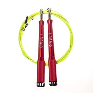 Corda de Pular Speed Rope Onset Fitness 3.0 Extreme - Red/Light Green