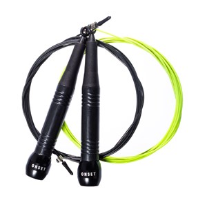 Corda de Pular Speed Rope Onset Fitness Competition - Black/Light Green