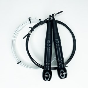 Corda de Pular Speed Rope Onset Fitness Competition - Black/White